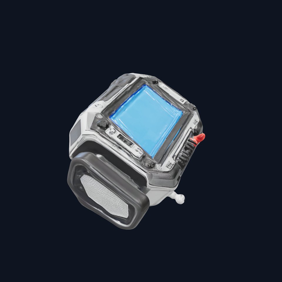 Futuristic Device Model Pack with Digital Screen